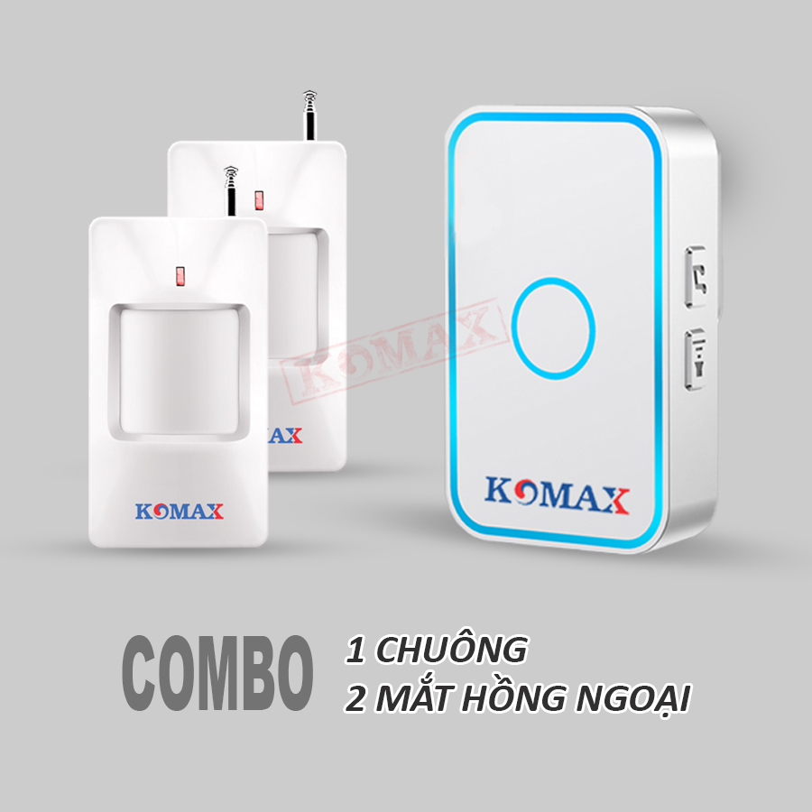 Bộ 2 mắt hồng ngoại 1 chuông KM-X300 Bộ 2 mắt hồng ngoại 1 chuông KM-X300
