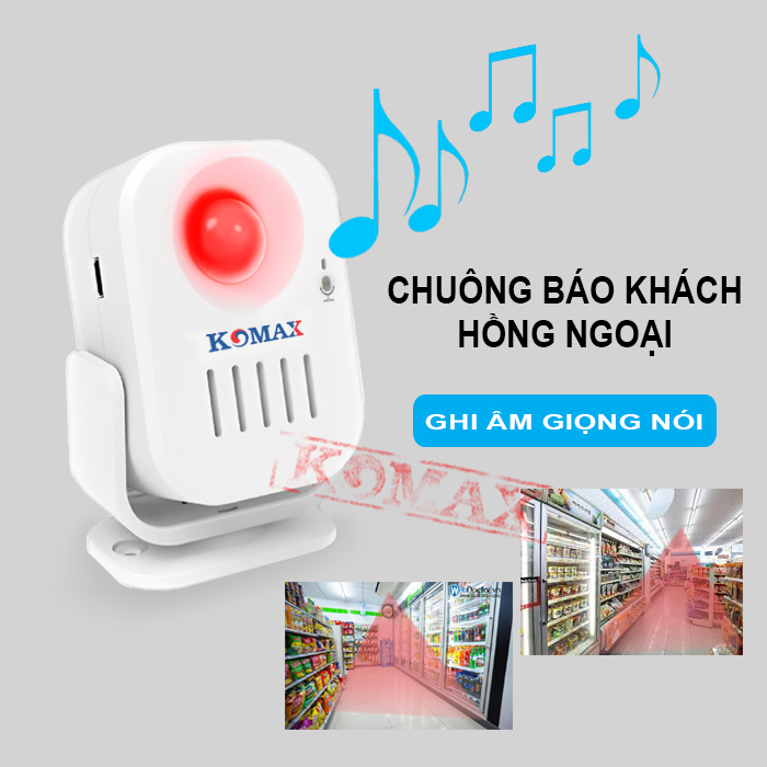 Báo khách hồng ngoại ghi âm KM-006B 1