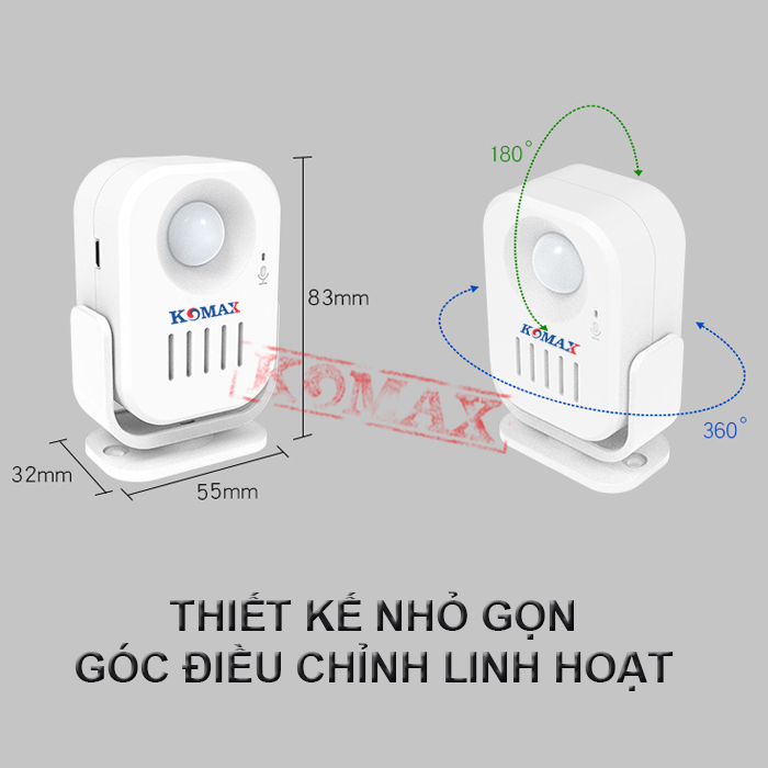 Báo khách hồng ngoại ghi âm KM-006B 3