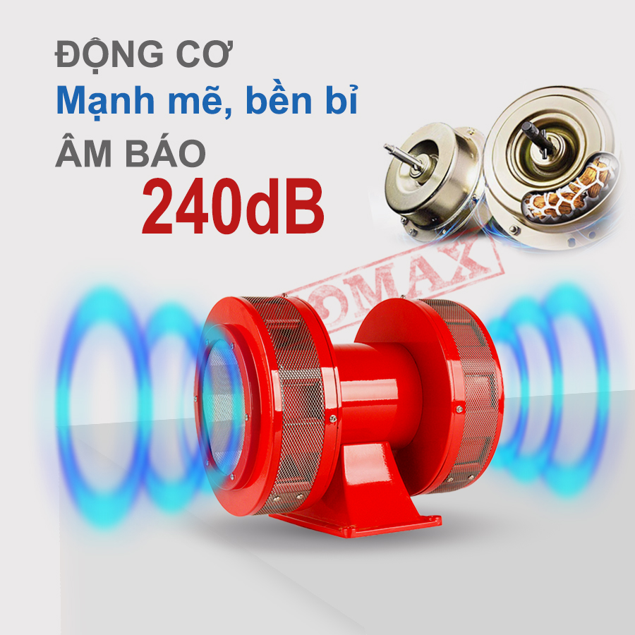 Động cơ của còi hú MS-790 rất mạnh mẽ và bền bỉ Động cơ của còi hú MS-790 rất mạnh mẽ và bền bỉ