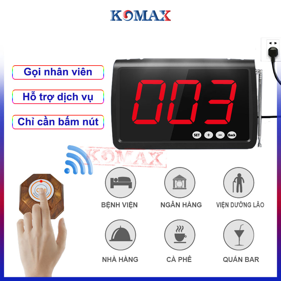 Các chức năng cơ bản của bộ gọi phục vụ KM-C300