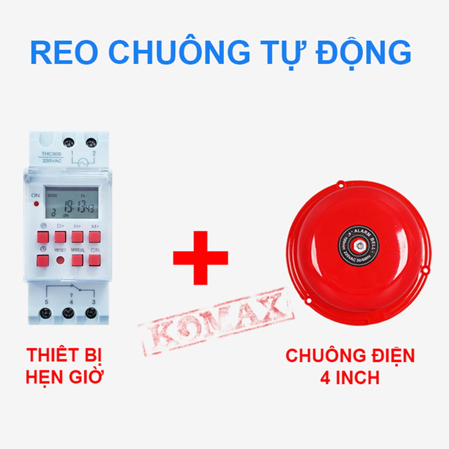 Bộ reo chuông tự động 4 inch cho trường học công ty Bộ reo chuông tự động 4 inch cho trường học công ty