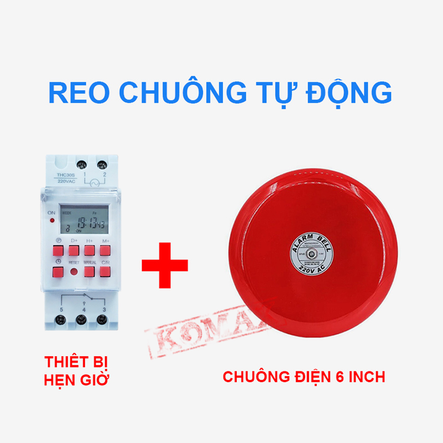 Bộ reo chuông tự động 6 inch cho trường học công ty Bộ reo chuông tự động 6 inch cho trường học công ty