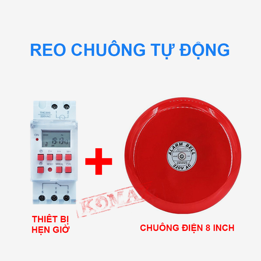 Bộ reo chuông tự động cho trường học công ty kích thước 6 inch Bộ reo chuông tự động cho trường học công ty kích thước 8 inch