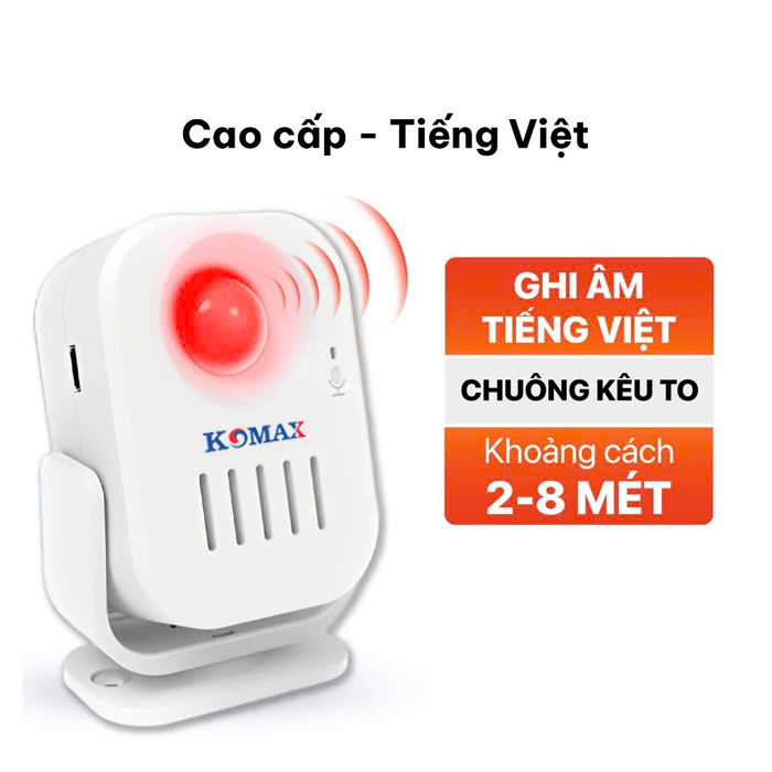 BÁO KHÁCH HỒNG NGOẠI GHI ÂM KM-006B