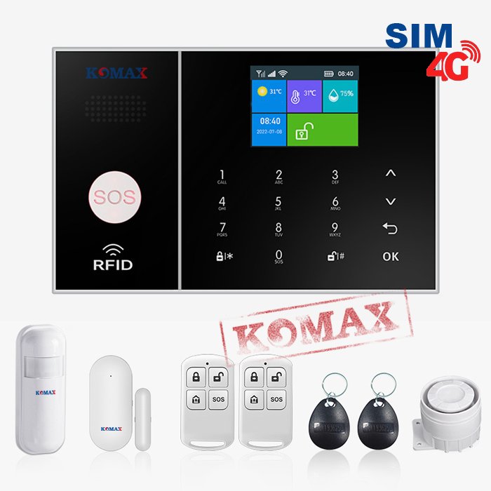 BÁO ĐỘNG CHỐNG TRỘM  QUA WIFI VÀ GSM 4G KM-G30